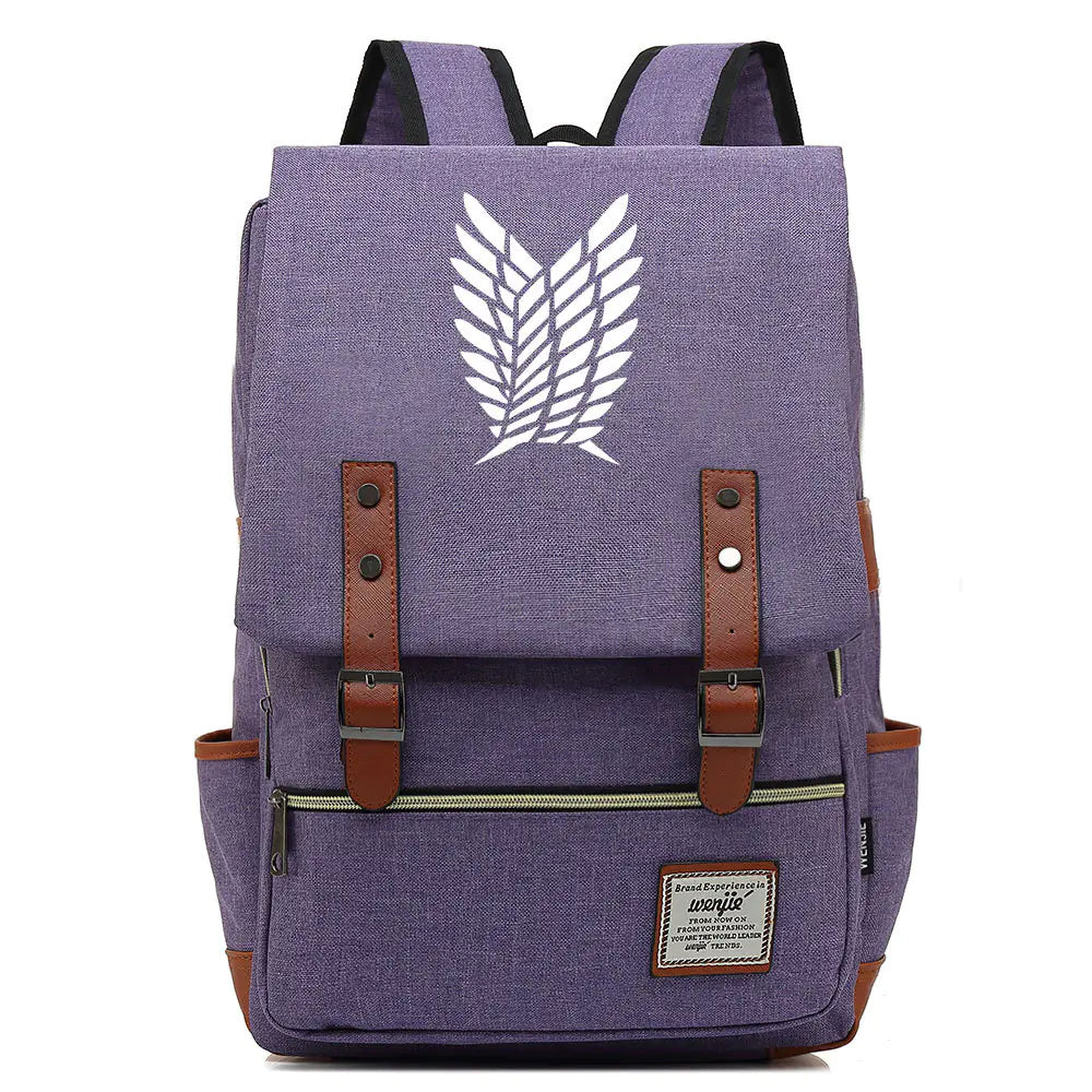 Attack on Titan Anime Backpack for Students, Unisex