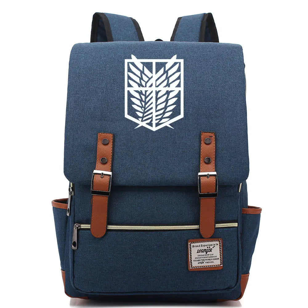Attack on Titan Anime Backpack for Students, Unisex