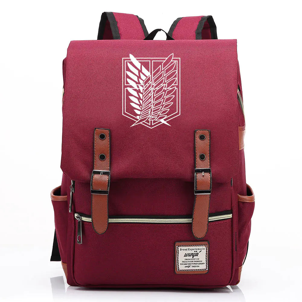 Attack on Titan Anime Backpack for Students, Unisex