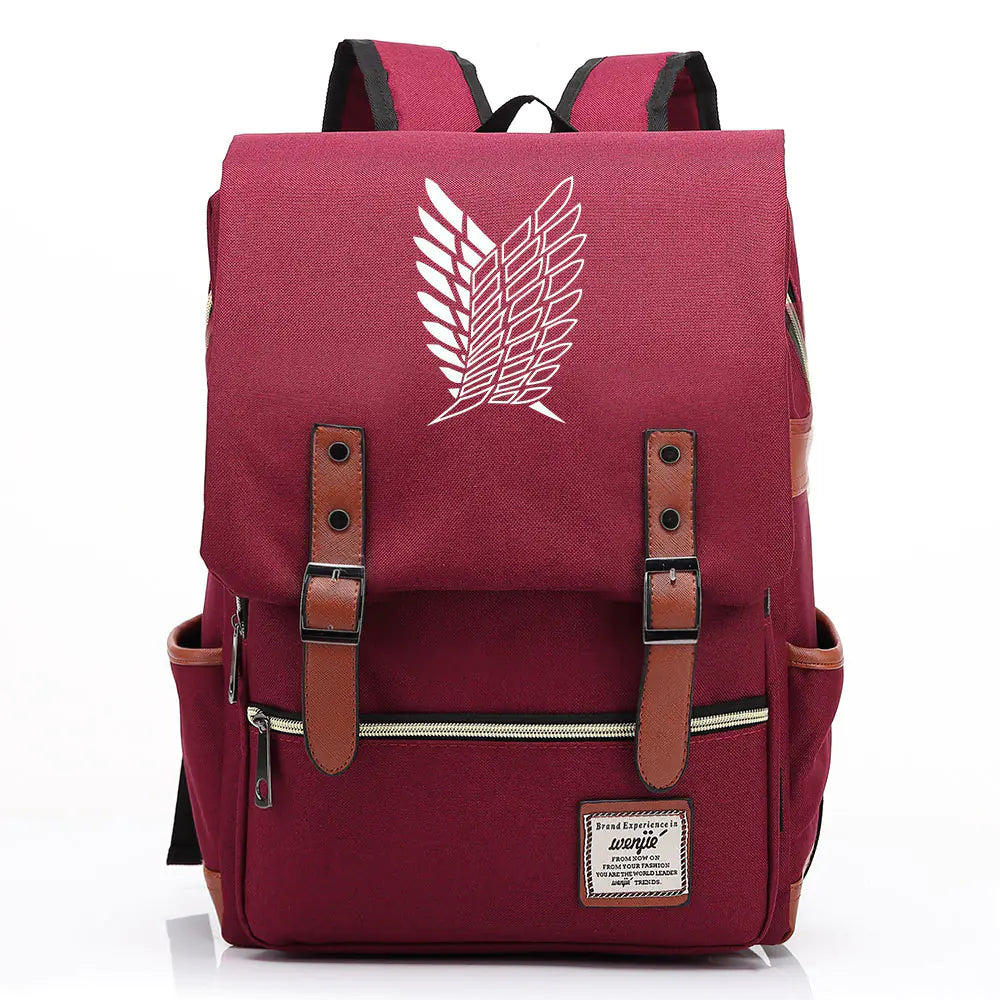 Attack on Titan Anime Backpack for Students, Unisex